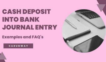 Cash Deposit into Bank Journal entry