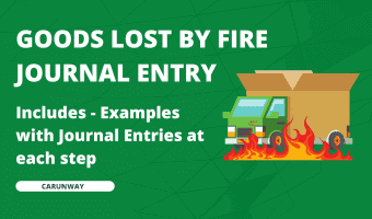Goods lost by fire Journal Entry