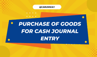 Purchase Goods for Cash Journal entry