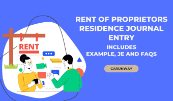 Rent of Proprietors Residence Journal entry