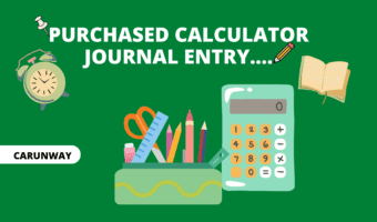 Purchased calculator journal entry