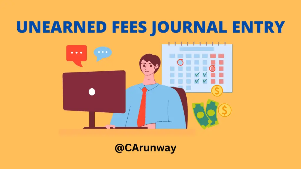 Unearned Fees Journal entry