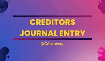 How to record Creditors Journal Entry