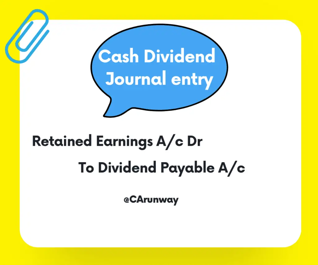 Cash Dividend Journal entry to record Liability