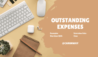 What does Outstanding Expenses Mean?